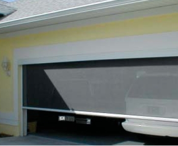 Garage screen door