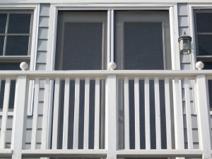 Invisible screens for back balcony