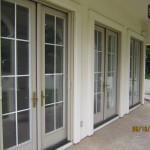 All double sets retractabee screen french doors screens