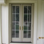 All double sets retractable screen french doors screens